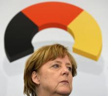 Angela Merkel à Munich, dans le sud de l'Allemagne, le 22 mai 2017