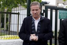 Nicolas Dupont-Aignan, à la tête de Debout la France (DLF), le 7 mai 2017 à Yerres