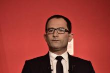 Benoît Hamon à la Mutualité, le 23 avril 2017 à Paris