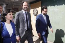 Edouard Philippe et Mounir Mahjoubi à Paris le 26 mai 2017