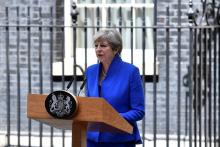 La Première ministre britannique, Theresa May, le 9 juin 2017 à Londres