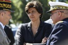 Sylvie Goulard assiste à une cérémonie marquant l'anniversaire de l'Appel du Général de Gaulle le 18