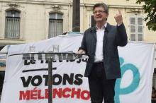 Jean-Luc Mélenchon, candidat La France insoumise aux législatives, le 15 juin 2017 à Marseille