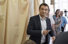 Le vice-président du Front National Florian Philippot, le 11 juin 2017 à Forbach en Moselle