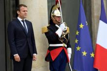 Emmanuel Macron à l'Elysée le 28 juin 2017