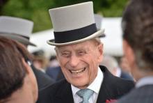 Le prince Philip, le 1er juin 2017 lors d'une garden party à Buckingham Palace, à Londres