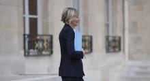 La ministre des Affaires européennes Marielle de Sarnez quitte l'Elysée, à Paris, le 31 mai 2017