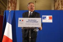 Le ministre de la Justice François Bayrou, le 1er juin 2017 à Paris