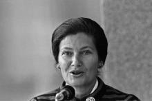 Simone Veil à Paris, le 16 septembre 1976