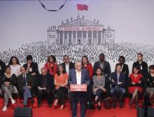 Le secrétaire national du parti communiste Pierre Laurent lance la campagne pour les législatives, l