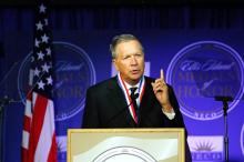 Le gouverneur de l'Ohio, John Kasich, le 13 mai 2017 à New York