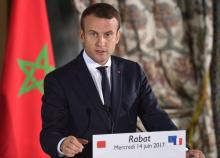 Le président français Emmanuel Macron et le roi du Maroc Mohammed VI à Rabat, le 14 juin 2017