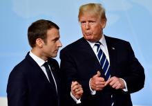 Le président français Emmanuel Macron et le président américain Donald Trump lors du G20 de Hambourg