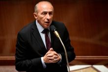 Le ministre français de l'Intérieur Gérard Collomb à l'Assemblée nationale à Paris, le 5 juillet 201