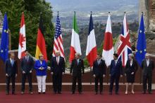 Photo de famille lors du dernier sommet du G7 réunissant les dirigeants des pays les plus riches du 