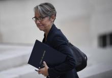 La nouvelle ministre des Transports Elisabeth Borne arrive à l'Elysée, pour le premier Conseil des m