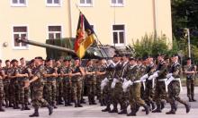 Des hommes de la Brigade franco allemande en 1999.