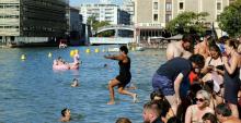 Le bassin de La Villette, à Paris, le 28 août 2016.