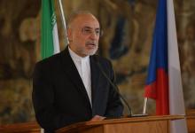 Le chef de l'Organisation iranienne de l'énergie atomique (OIEA) Ali Akbar Salehi le 2 mai 2016 à Pr