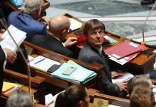 Le ministre de la Transition écologique et solidaire Nicolas Hulot lors d'une séance de questions au