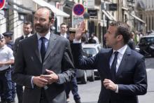 Le Premier ministre Edouard Philippe et le président Emmanuel Macron à Paris, le 23 mai 2017