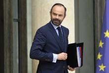 Le Premier ministre Edouard Philippe à sa sortie de l'Elysée, le 9 août 2017