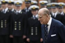 Le prince Philip, époux de la reine Elisabeth II à Pangbourne, au Royaume-Uni, le 9 mai 2017