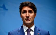 Le Premier ministre canadien Justin Trudeau le 8 juillet 2017 à Hambourg en Allemagne