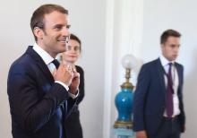 Emmanuel Macron, le 25 août 2017 à Varna en Bulgarie