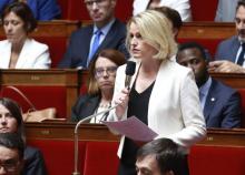 La députée REM Barbara Pompili, à l'Assemblée nationale à Paris le 2 août 2017