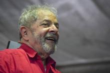 L'ex-président brésilien Lula, le 12 août 2017 à Rio de Janeiro