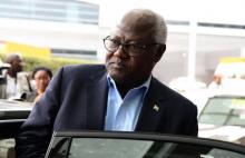 Le président de la Sierra Léone Ernest Bai Koroma à New Delhi, le 28 octobre 2015