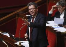 Le chef de file de la France insoumise, Jean-Luc Mélenchon, le 26 juillet 2017 à l'Assemblée nationa