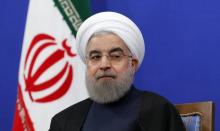 Le président iranien Hassan Rohani, lors d'une conférence de presse à Téhéran le 17 janvier 2017, da