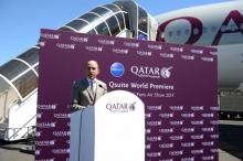 Le PDG de Qatar Airways, Akbar al-Baker, au Bourget le 19 juin 2017