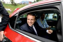 Les petits patrons retrouvent de le sourire suite à l'élection de d'Emmanuel Macron, photographié le