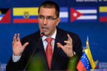 Le ministre vénézuélien des Affaires étrangères Jorge Arreaza, le 8 août 2017 à Caracas