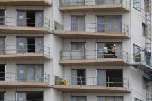 Des ouvriers sur un chantier de construction, le 5 septembre 2017 à Paris