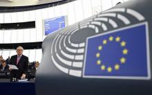 Le président de la Commission européenne Jean-Claude Juncker, lors d'un débat au Parlement de Strasb