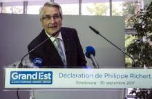 Le président de la région Grand Est Philippe Richert (LR), le 28 septembre 2017 à Orléans