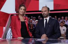 Edouard Philippe quitte l'Elysée à Paris le 27 septermbre 2017