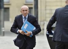 Le ministre de l'Intérieur Gérard Collomb à Paris le 11 septembre 2017