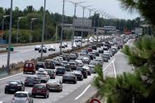 Bouchons près de Bordeaux, le 3 août 2013