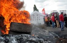 La CGT bloque le dépôt de carburant de Douchy-les-Mines le 24 mai.