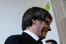 Le président du parlement catalan Carles Puigdemont, à Barcelone le 10 octobre 2017