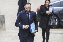 Le Premier ministre Edouard Philippe arrive à l'Assemblée nationale le 28 novembre 2017