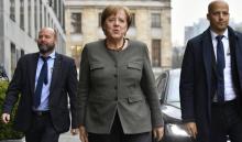 La chancelière allemande Angela Merkel, le 2 novembre 2017 à Berlin