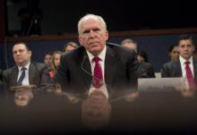 L'ancien directeur de la CIA John Brennan, lors d'une audition devant un comité du parlement américa