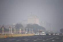 Pollution dans le centre de Pékin le 20 octobre 2017