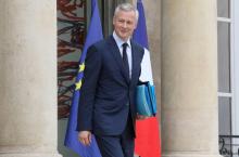 Le ministre des Finances, Bruno Le Maire, le 30 mai 2018 à l'Elysée